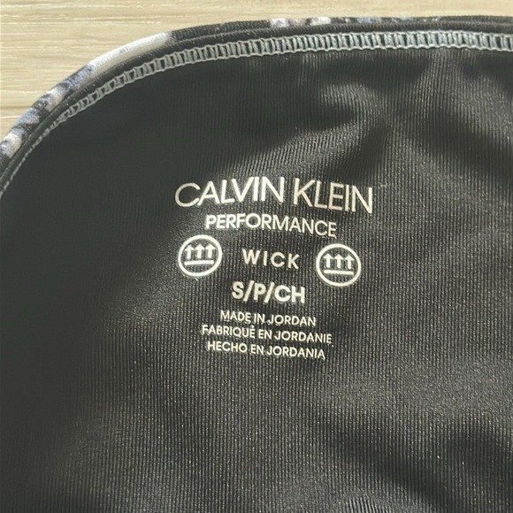 🆕 CALVIN KLEIN PERFORMANCE LEGGINGS Blue animal print size small - Picture 5 of 8